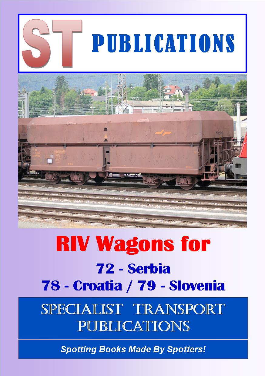 Cover of Serbia, Croatia & Slovenia 72, 78, 79 reg. RIV Wagons