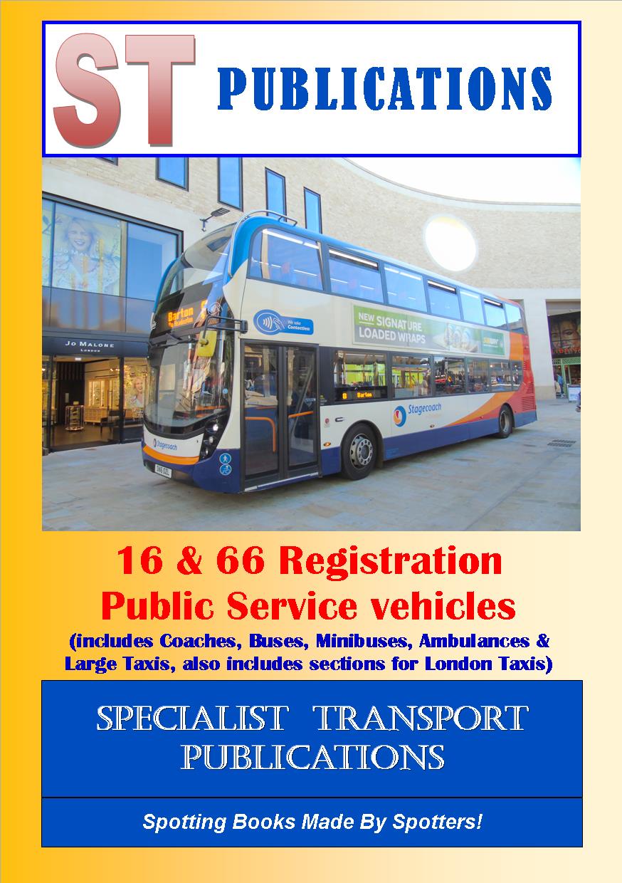 Cover of 16 & 66 Registration Public Service Vehicles